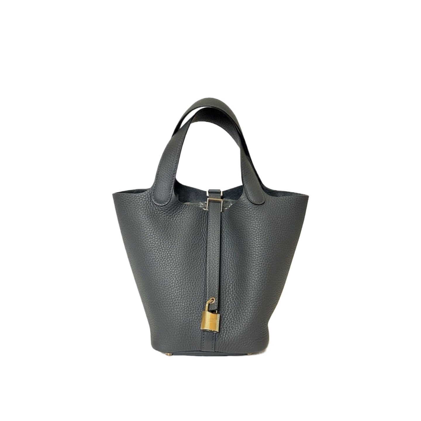 HERMES PICOTIN LOCK 18 GRIS MISTY GHW STAMP W