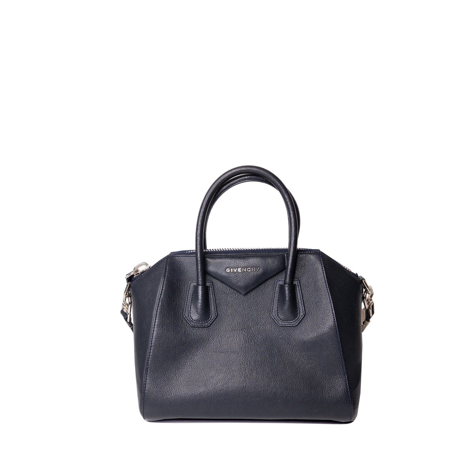 GIVENCHY SMALL ANTIGONA TOTE BAG NAVY BLUE SHW