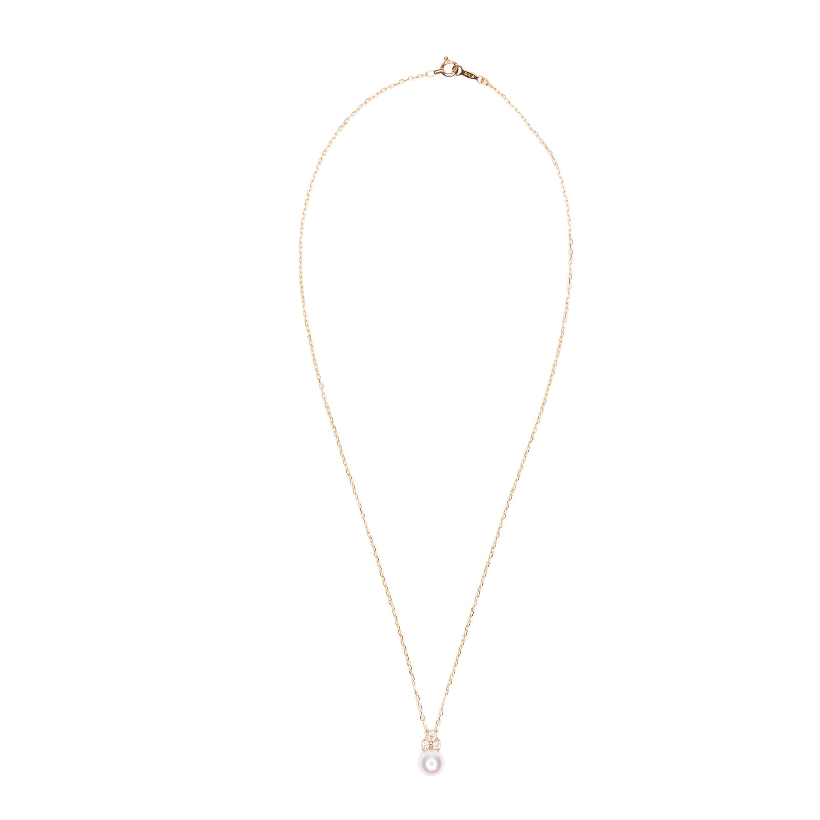 MIKIMOTO PEARL WITH DIAMOND NECKLACE