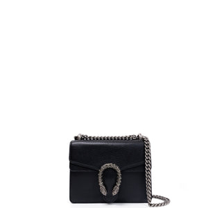 GUCCI DIONYSUS GG MINI BAG CALFSKIN BLACK SHW