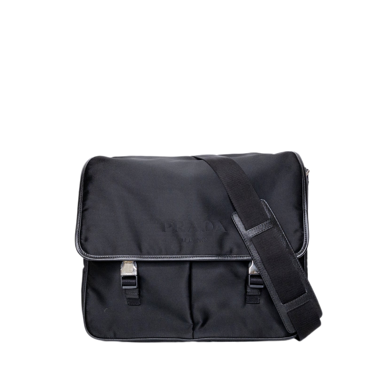 PRADA MESSENGER BAG BLACK SHW