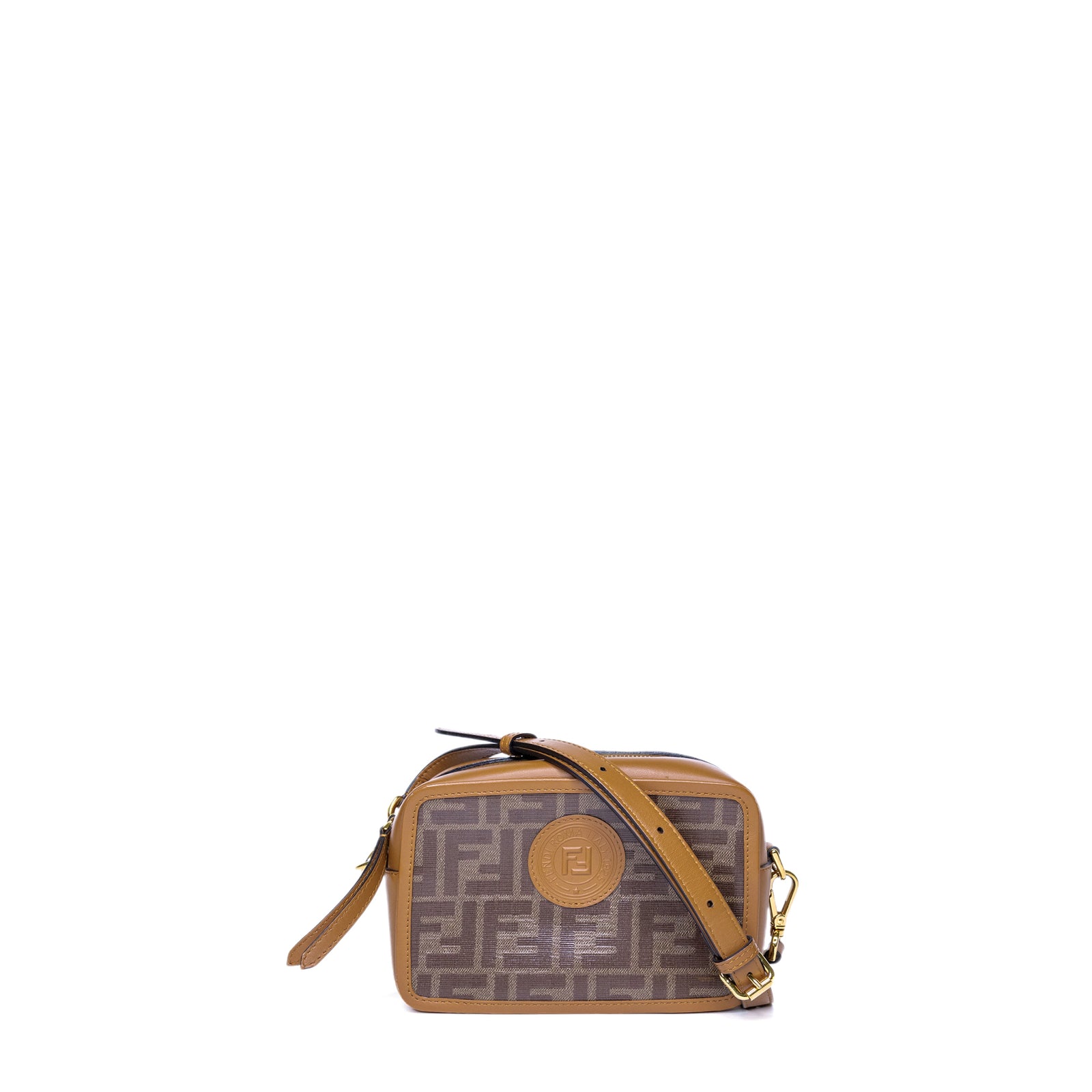 FENDI CAMERA CROSSBODY BAG BROWN GHW