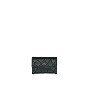 CHANEL VINTAGE CARD HOLDER BLACK