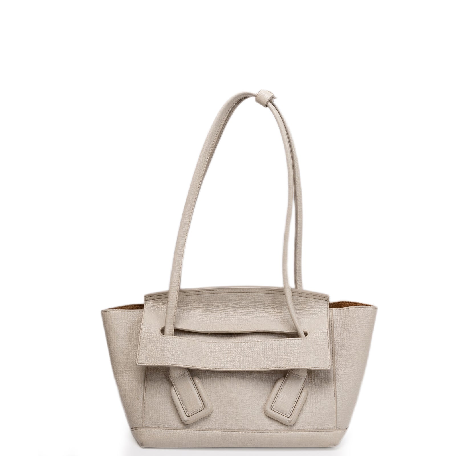 BOTTEGA VENETA ARCO BAG CALFSKIN WHITE GHW