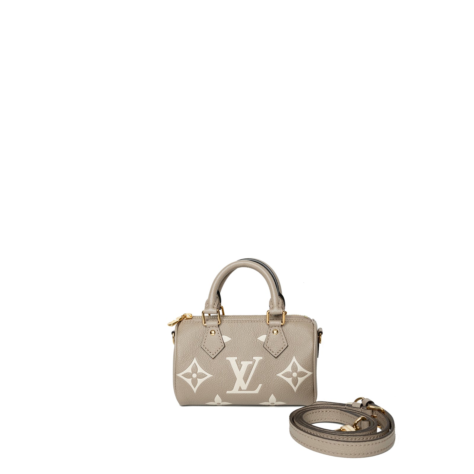 LOUIS VUITTON NANO SPEEDY MONOGRAM EMPREINTE LEATHER