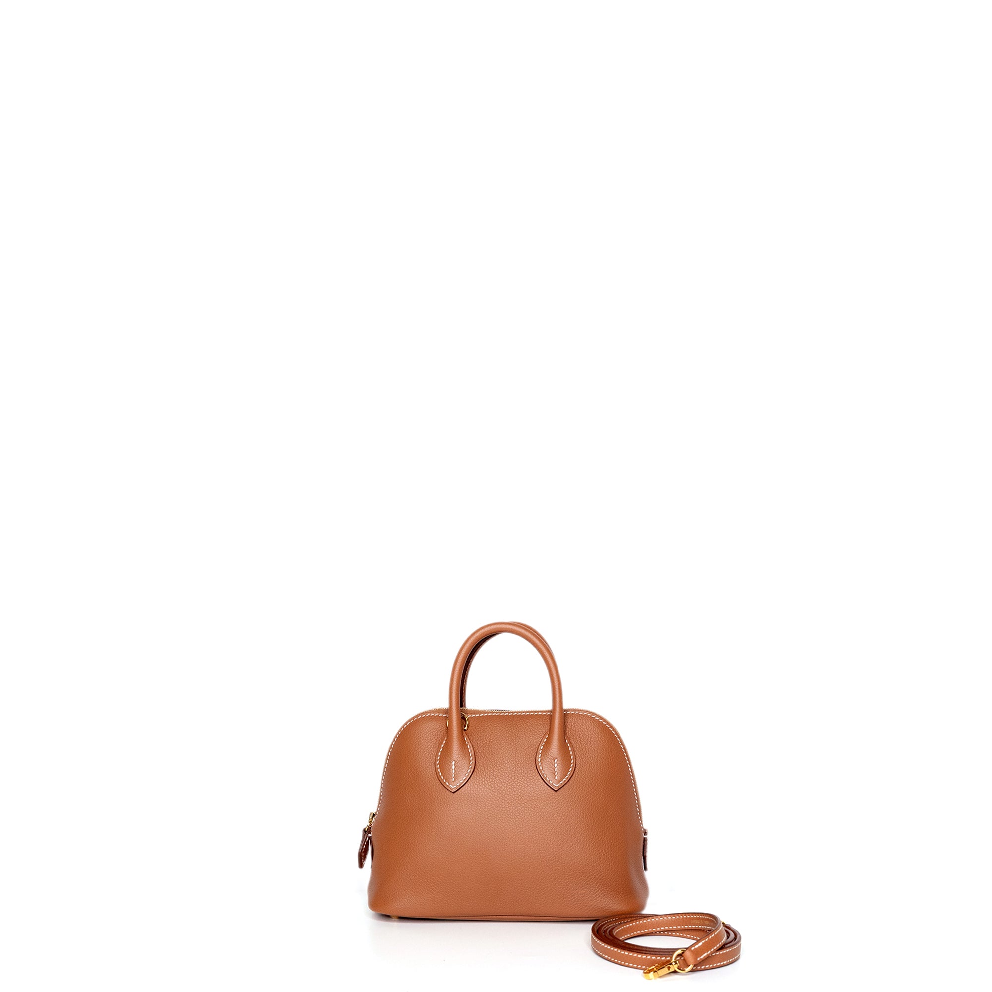 HERMES MINI BOLIDE EVERCOLOR GOLD GHW STAMP K