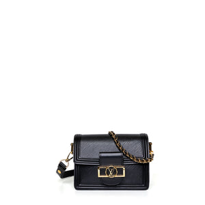 LOUIS VUITTON MINI DAUPHINE BLACK EPI LEATHER GHW
