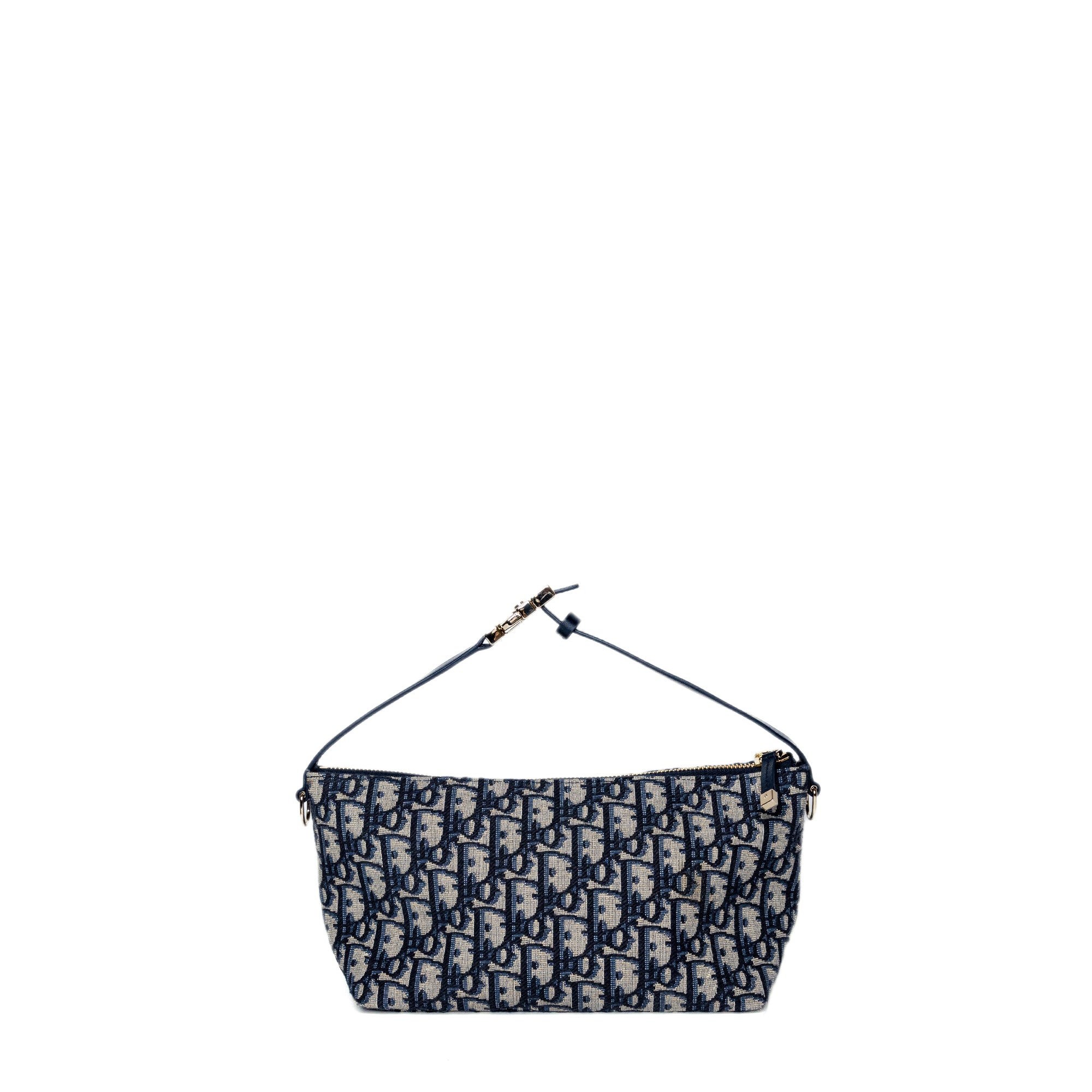 CHRISTIAN DIOR MEDIUM DIORTRAVAL NOMAD POUCH BLUE OBLIQUE