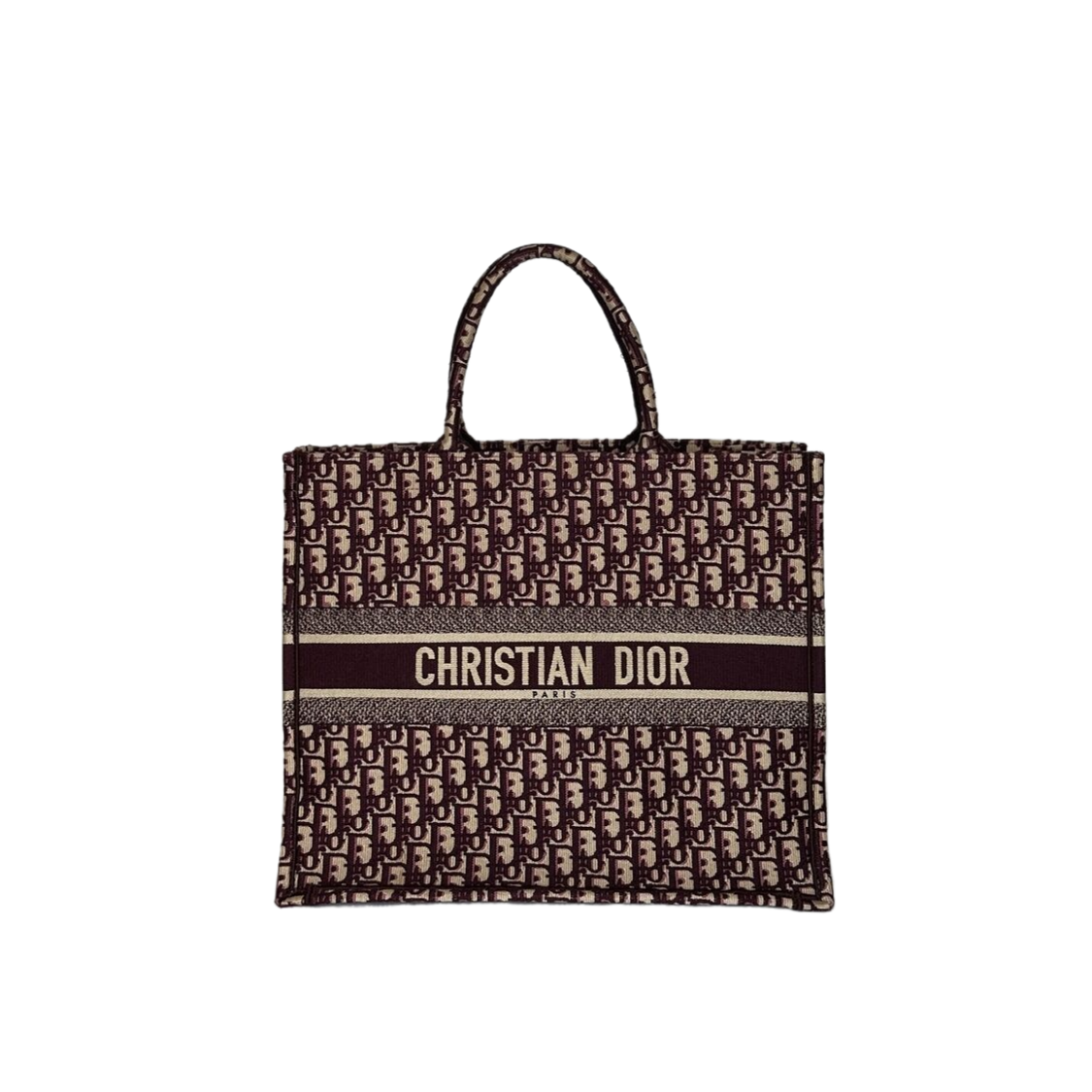 CHRISTIAN DIOR LARGE BOOK TOTE  RED