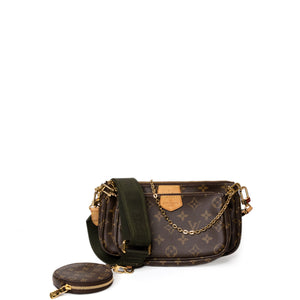 LOUIS VUITTON MULTI POCHETTE ACCESSORIES ROSE CLAIR MONOGRAM CANVAS GHW