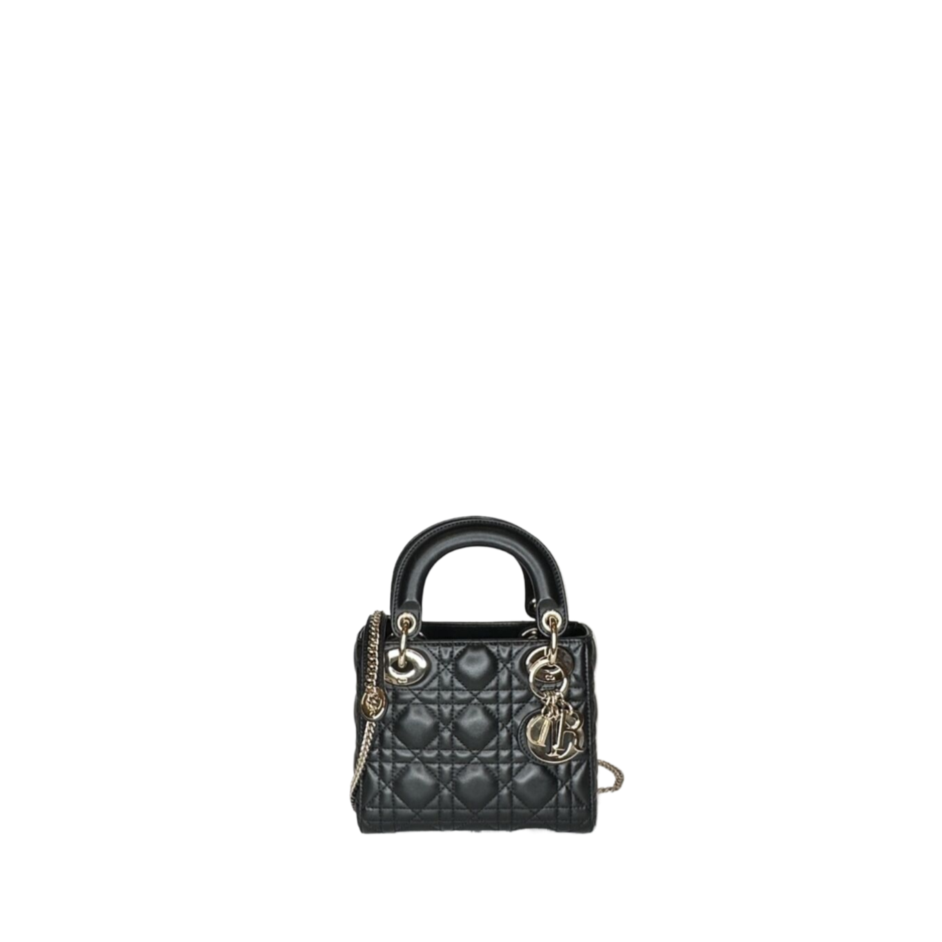 DIOR MINI LADY DIOR BAG BLACK GHW