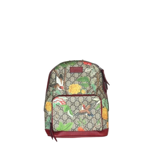 GUCCI GG SUPREME MONOGRAM TIAN WEB SMALL BACKPACK