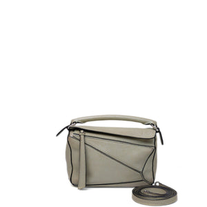 LOEWE MINI PUZZLE BAG CALFSKIN LIGHT GREEN SHW