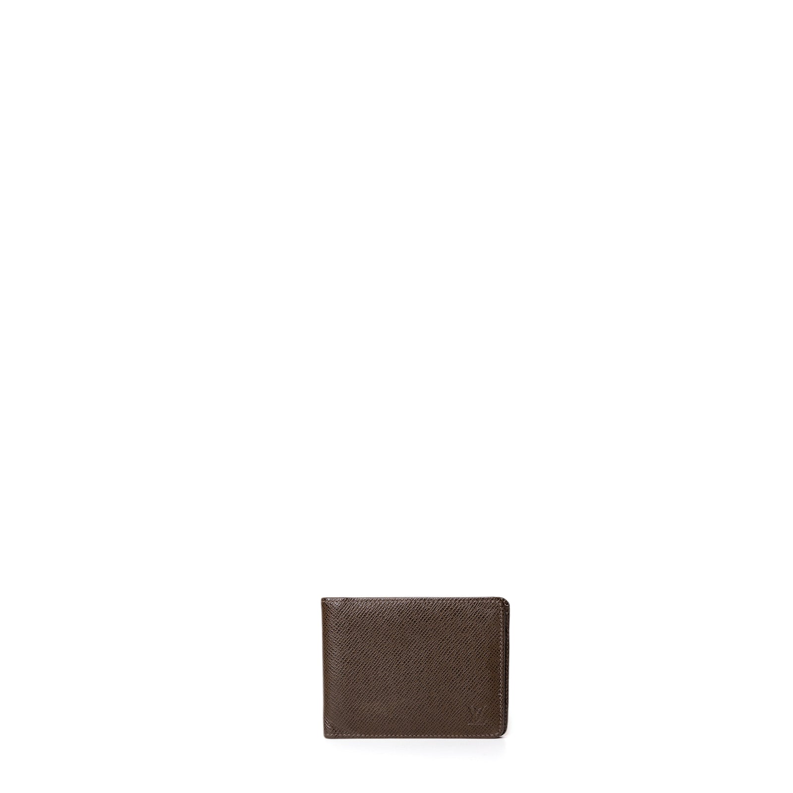 LOUIS VUITTON MULTIPLE WALLET BROWN LEATHER