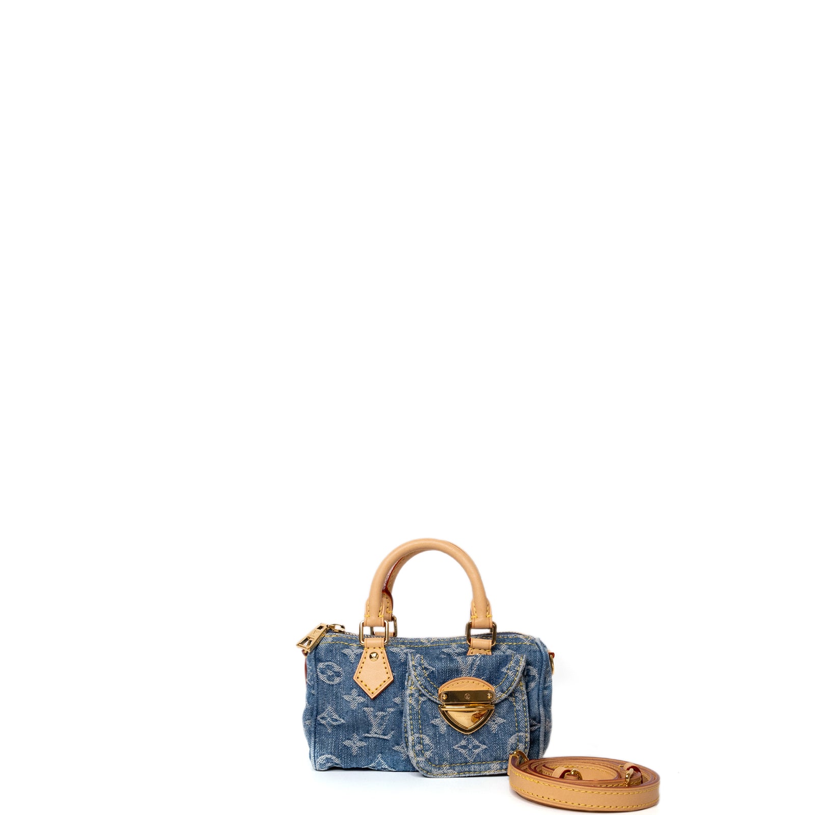 LOUIS VUITTON NANO SPEEDY DENIM