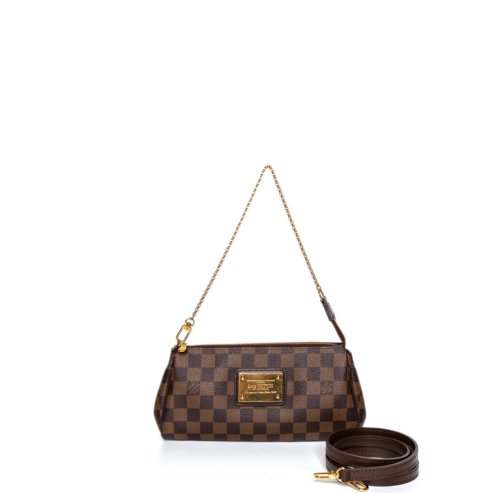 LOUIS VUITTON EVA CLUTCH DAMIER EBENE