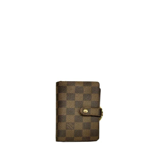 LOUIS VUITTON DAMIER EBENE FRENCH COMPACT WALLET