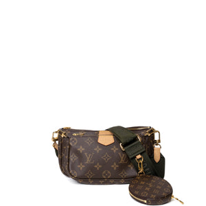 LOUIS VUITTON MULTI POCHETTE ACCESSOIRES MONOGRAM CANVAS KHAKI GHW