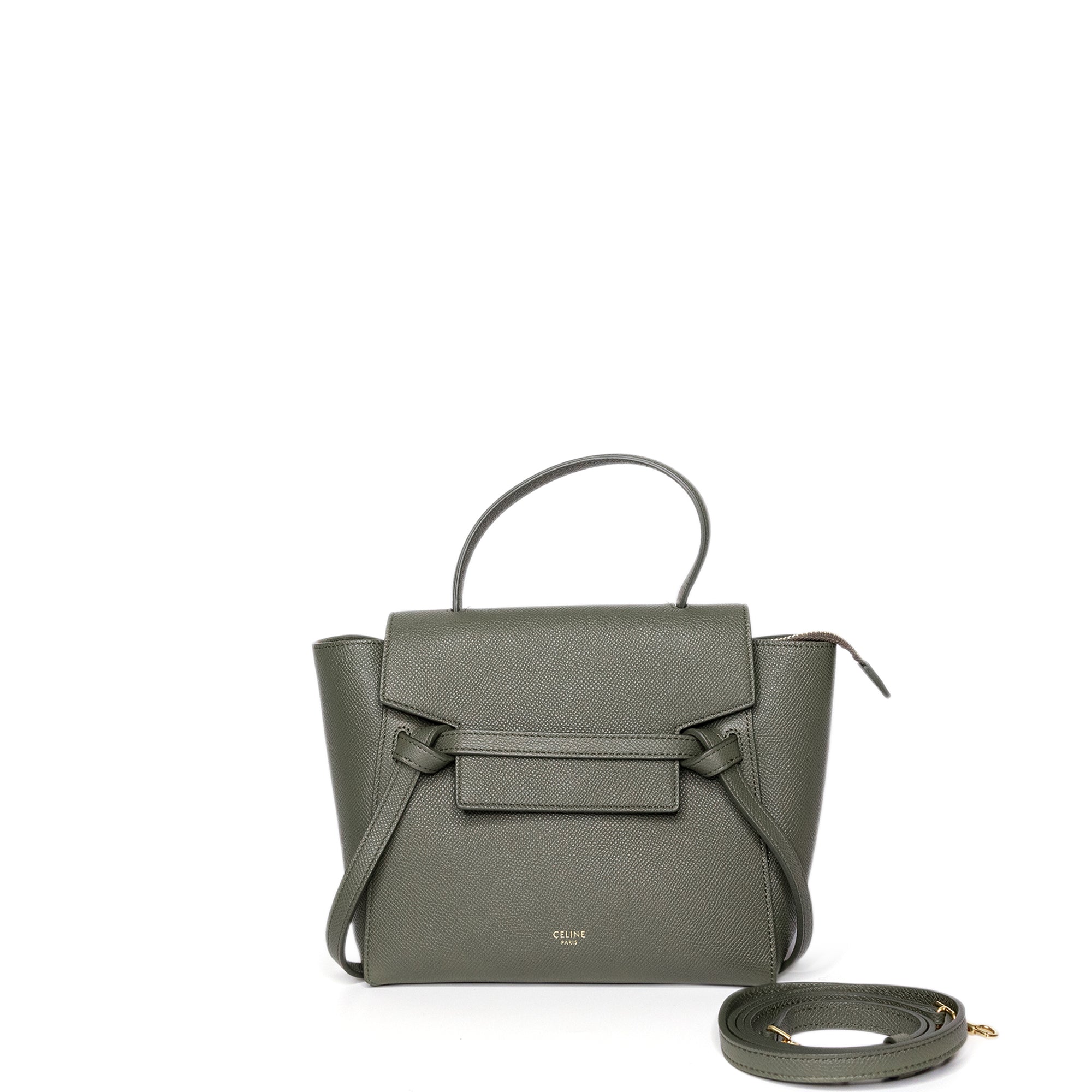CELINE BELT BAG NANO GREEN