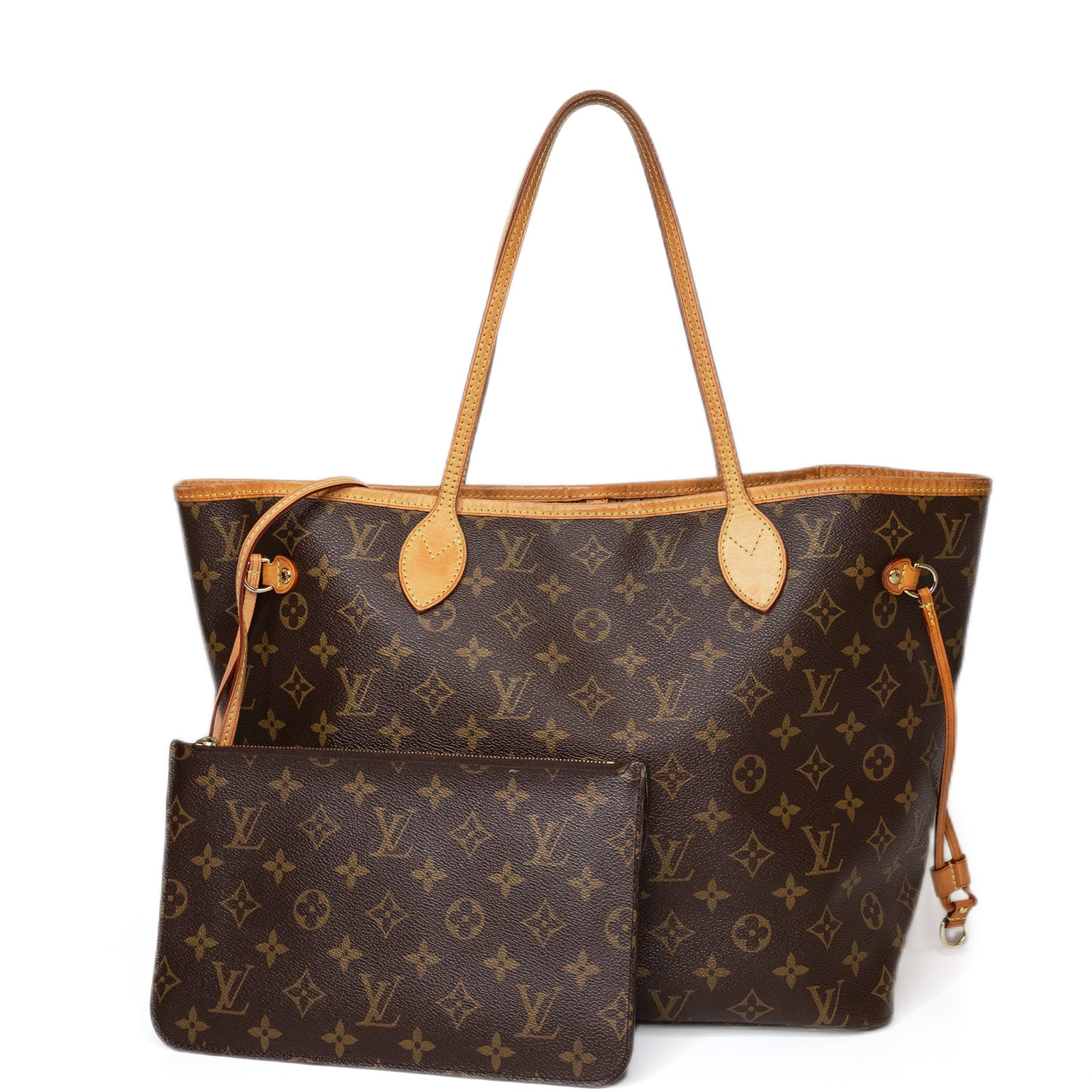 LOUIS VUITTON NEVERFULL MM MONOGRAM CANVAS GHW