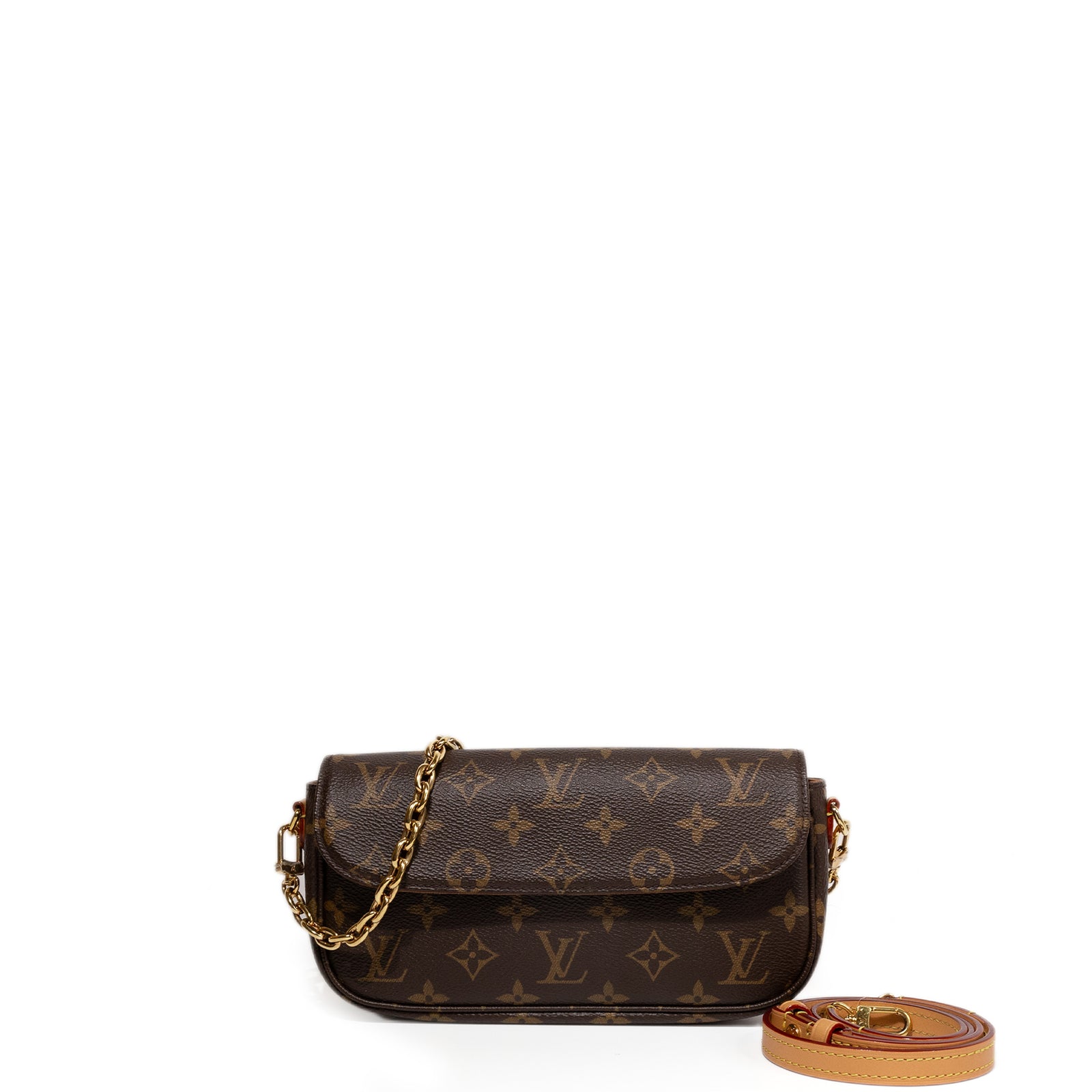 LOUIS VUITTON IVY WALLET OF CHAIN MONOGRAM CANVAS GHW