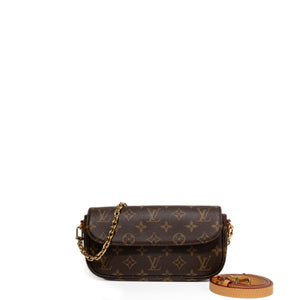 LOUIS VUITTON IVY WALLET OF CHAIN MONOGRAM CANVAS GHW