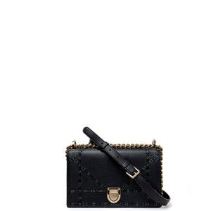 CHRISTIAN DIOR SMALL DIORAMA BLACK CALFSKIN BAG LGHW