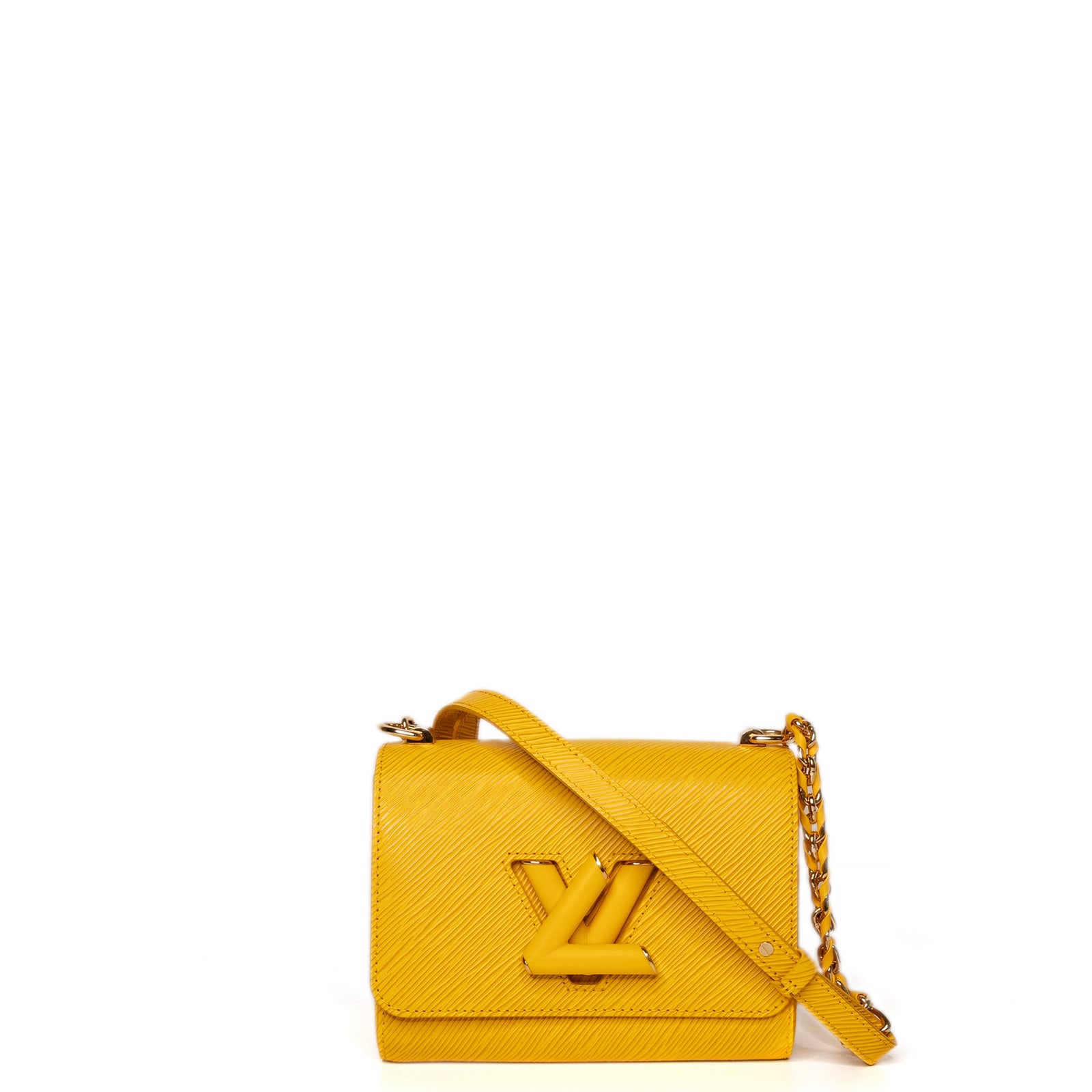 LOUIS VUITTON TWIST MM EPI LEATHER YELLOW GHW (MICROCHIP)
