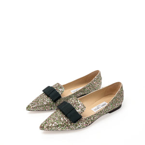 JIMMY CHOO GALA PEPPERMINT FLAT SIZE 37
