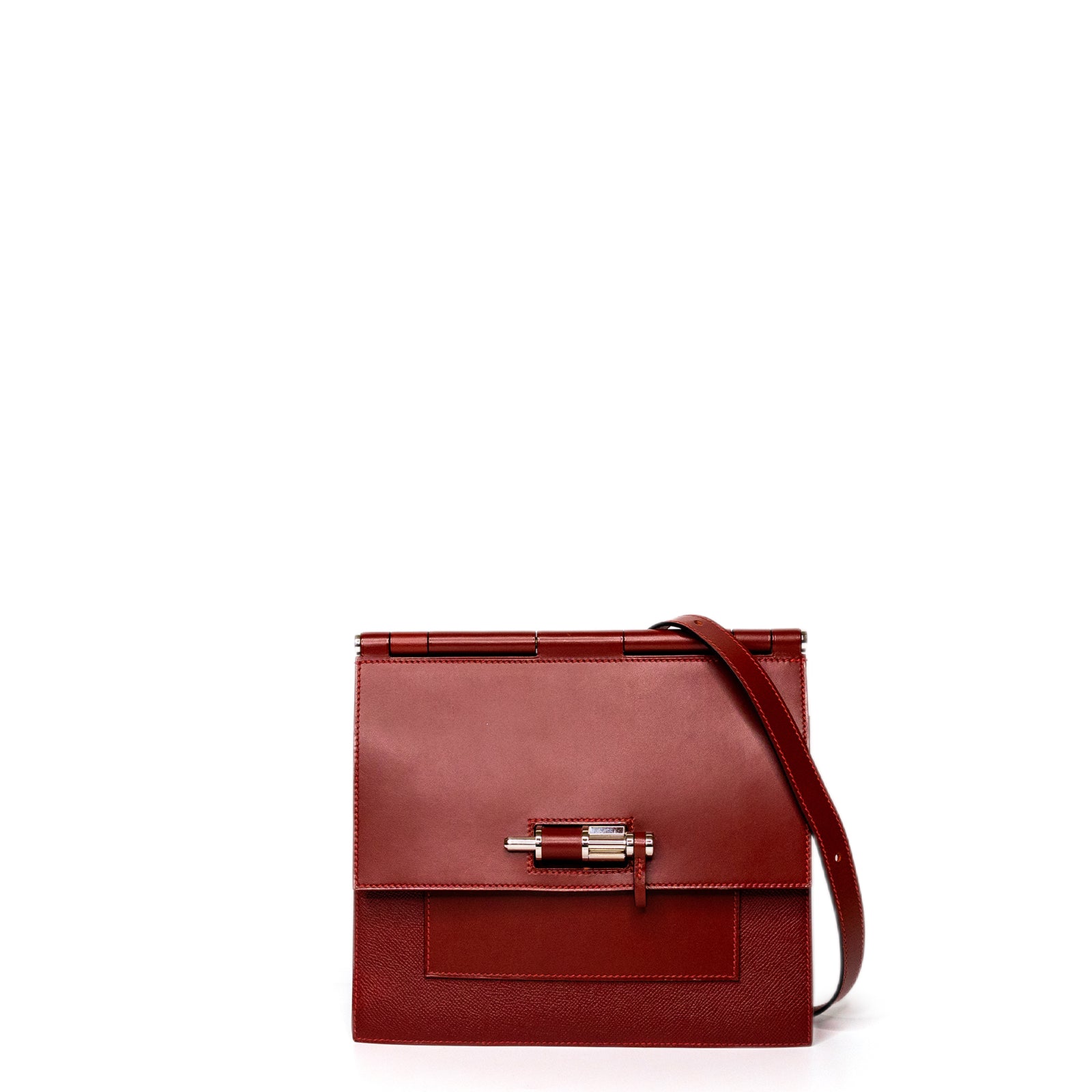 HERMES SACABAR 24 BAG EPSOM / SWIFT SIENNNE / CUIVRE SHW STAMP D