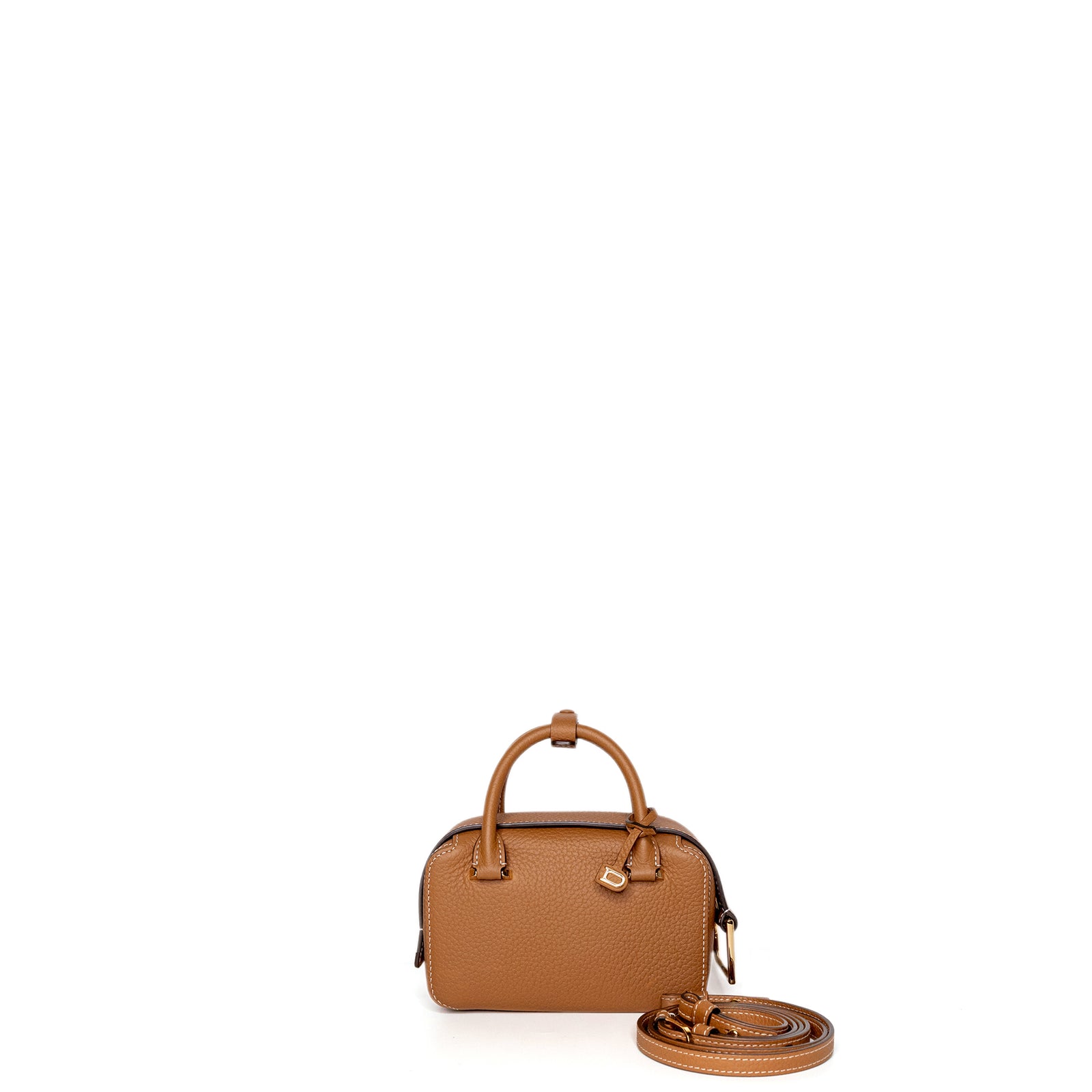 DELVAUX COOL BOX NANO GOLD CALF SKIN GHW