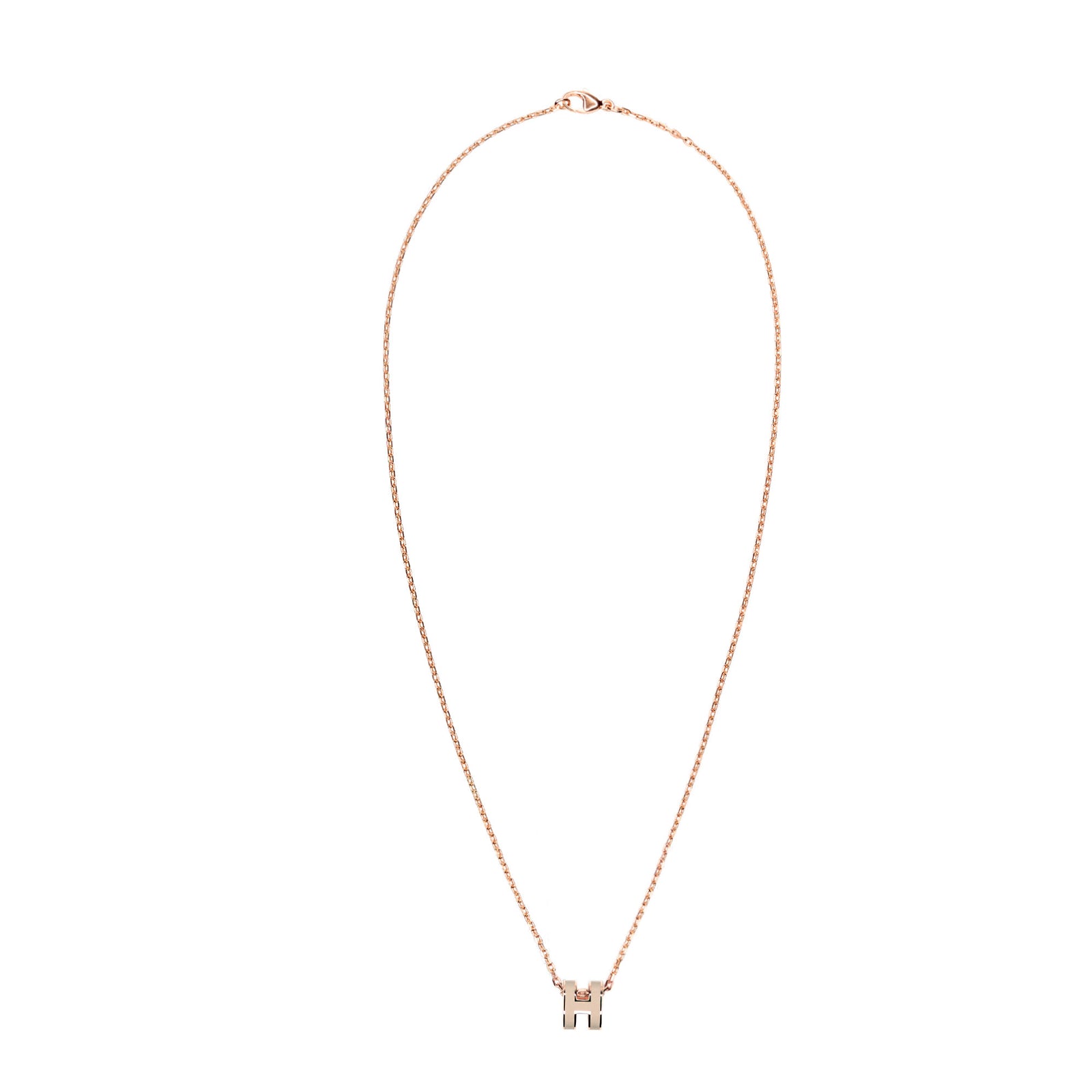 HERMES POP H NECKLACE RGHW