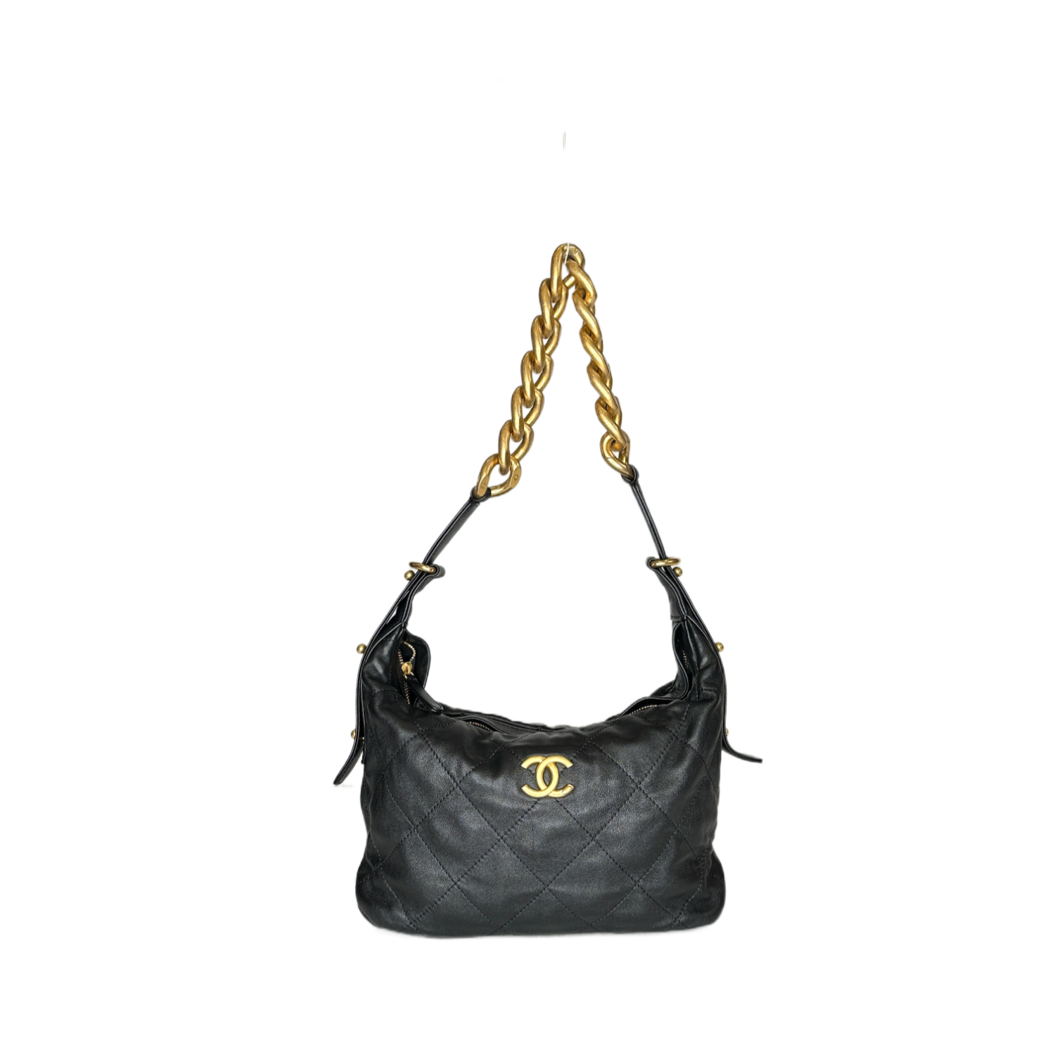 CHANEL 22C HOBO BLACK GHW