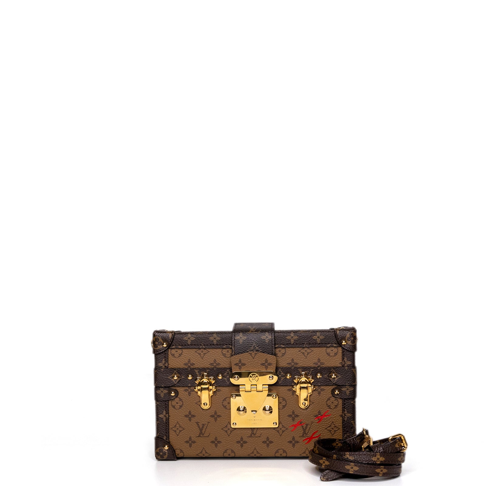 LOUIS VUITTON PETITE MALLE MONOGRAM REVERSE CANVAS