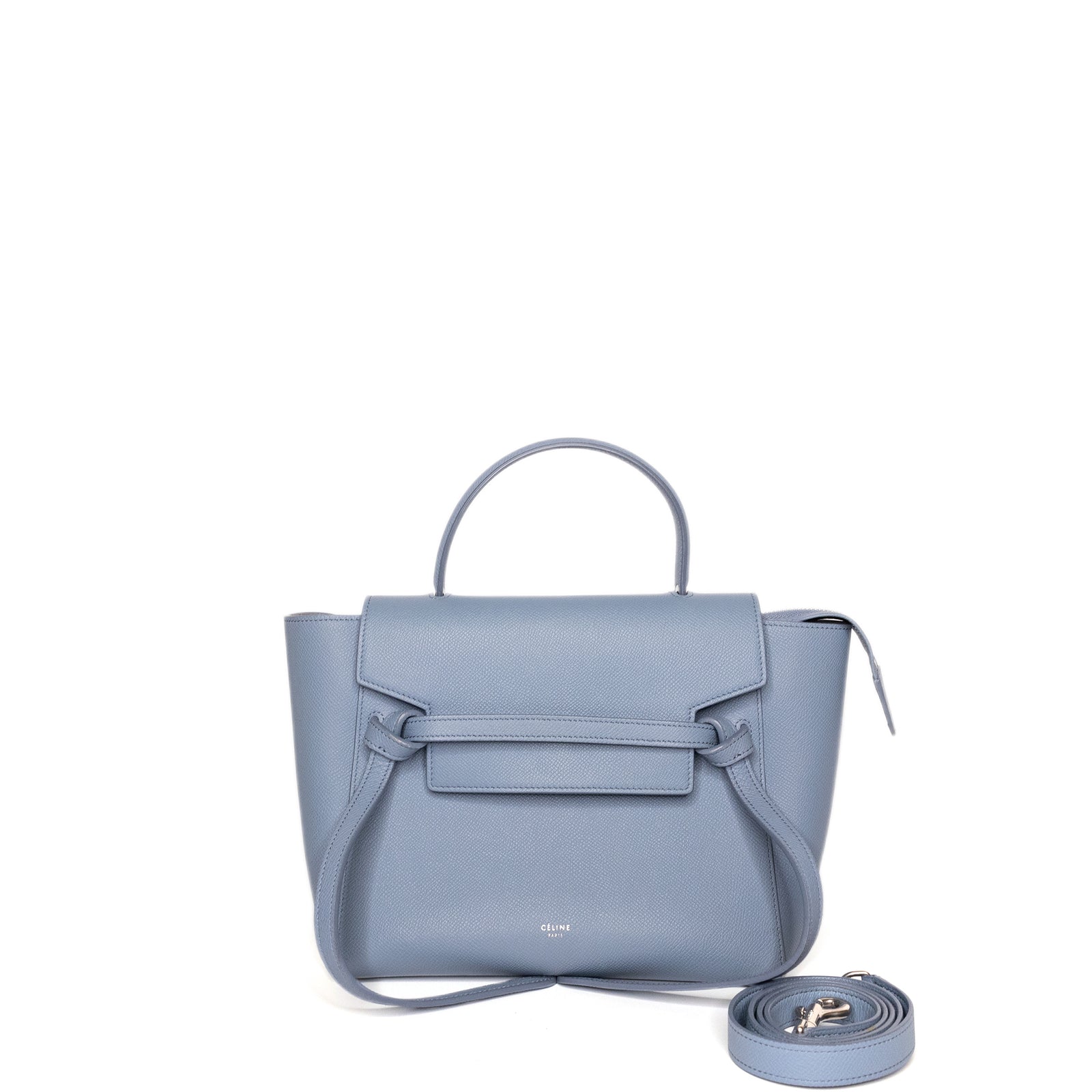 CELINE MICRO BELT BAG BLUE CALFSKIN SHW
