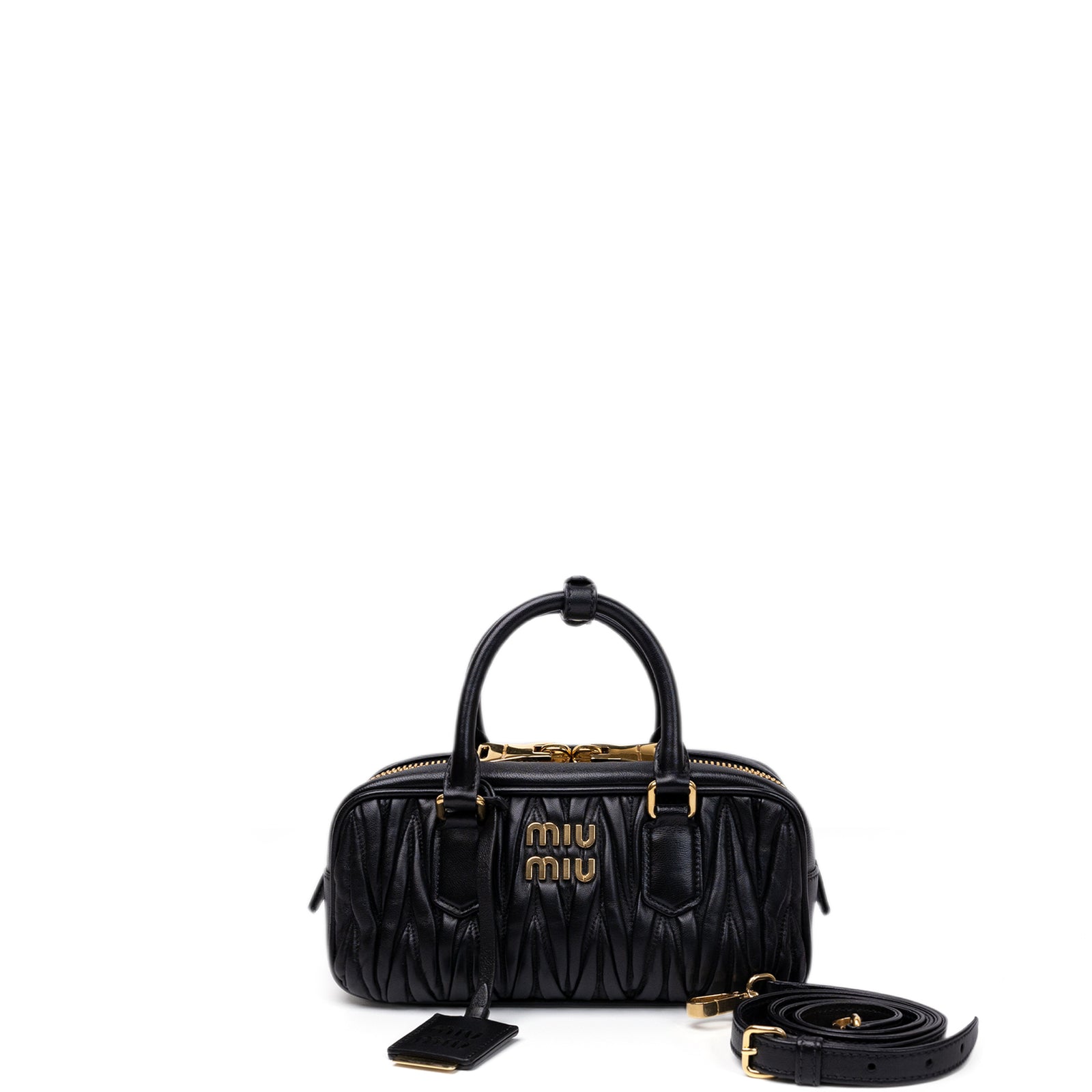 MIU MIU ARCADIE MATELASSE NAPPA BAG GHW