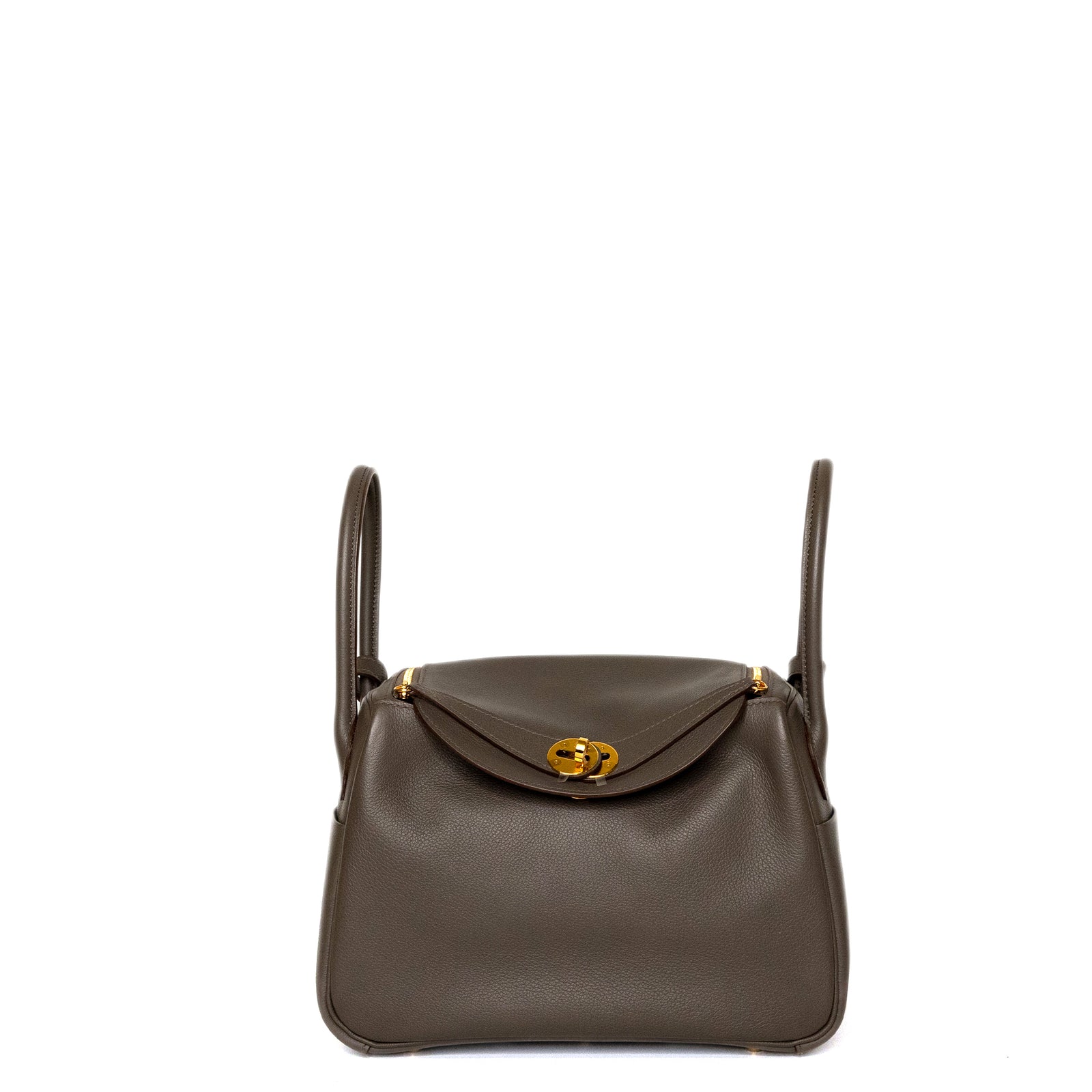 HERMES LINDY 26 EVERCOLOR GRIS ETAIN GHW STAMP Z