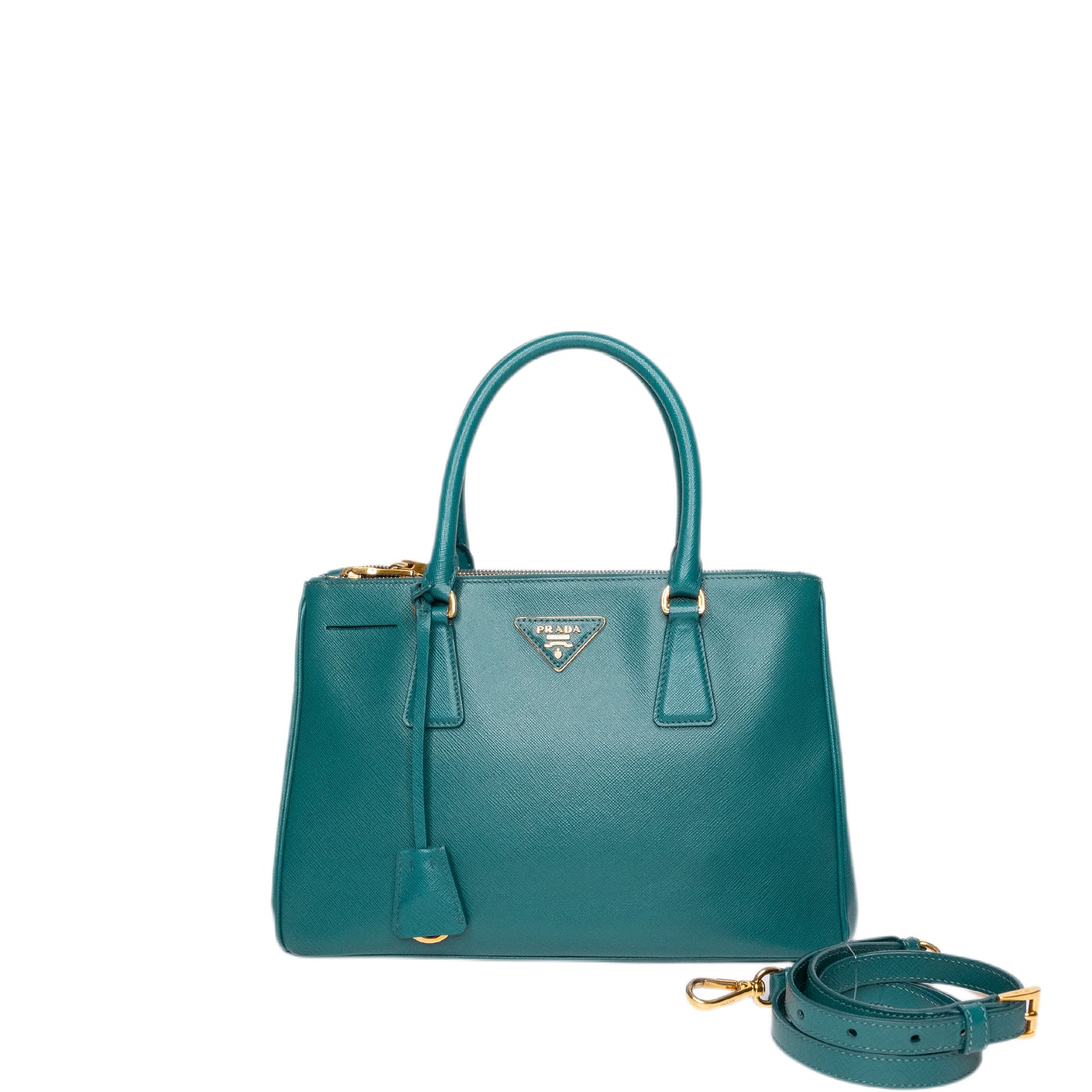 PRADA LARGE GALLERIA SAFFIANO LEATHER BAG GHW