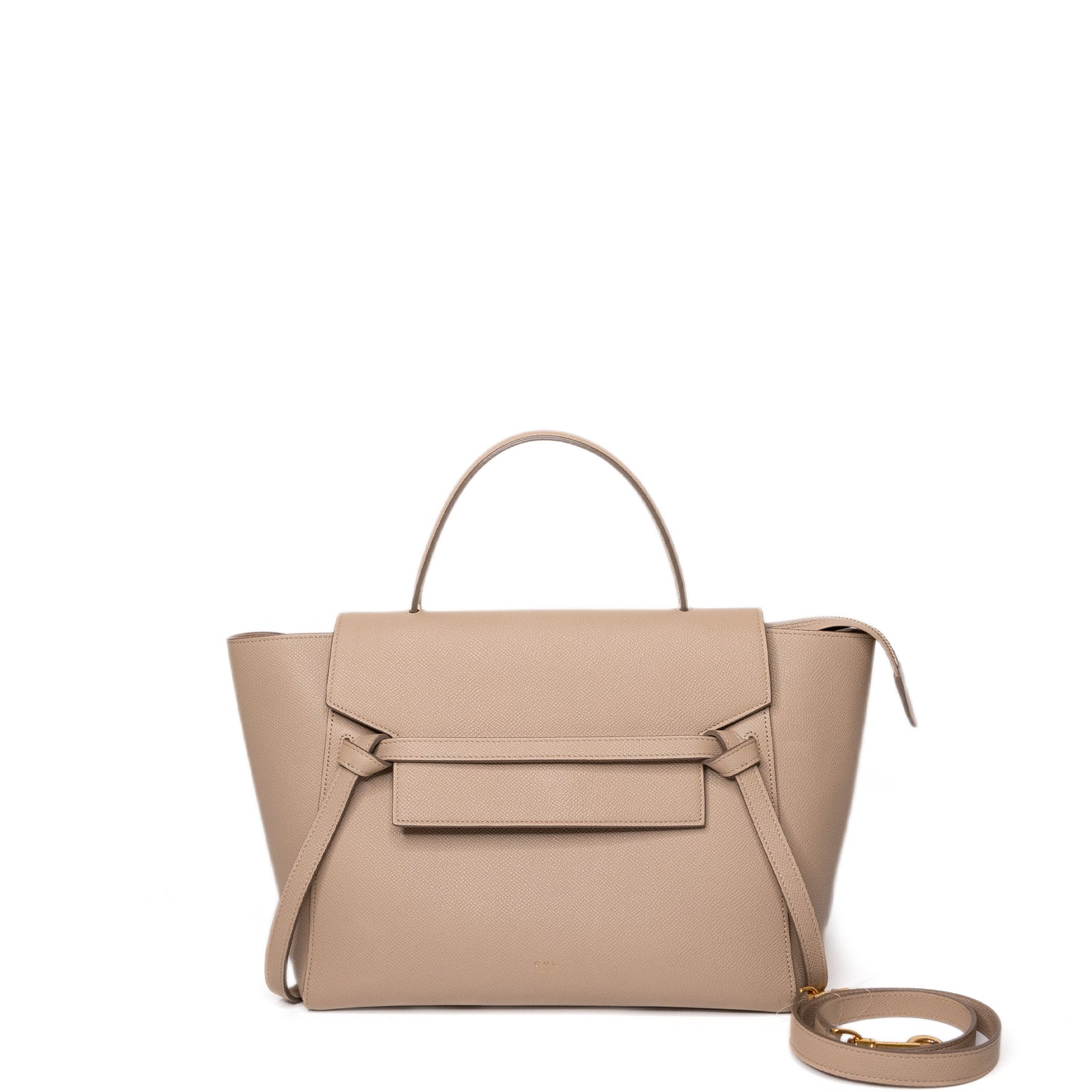 CELINE MINI BELT BAG GRAINED CALFSKIN BEIGE GHW