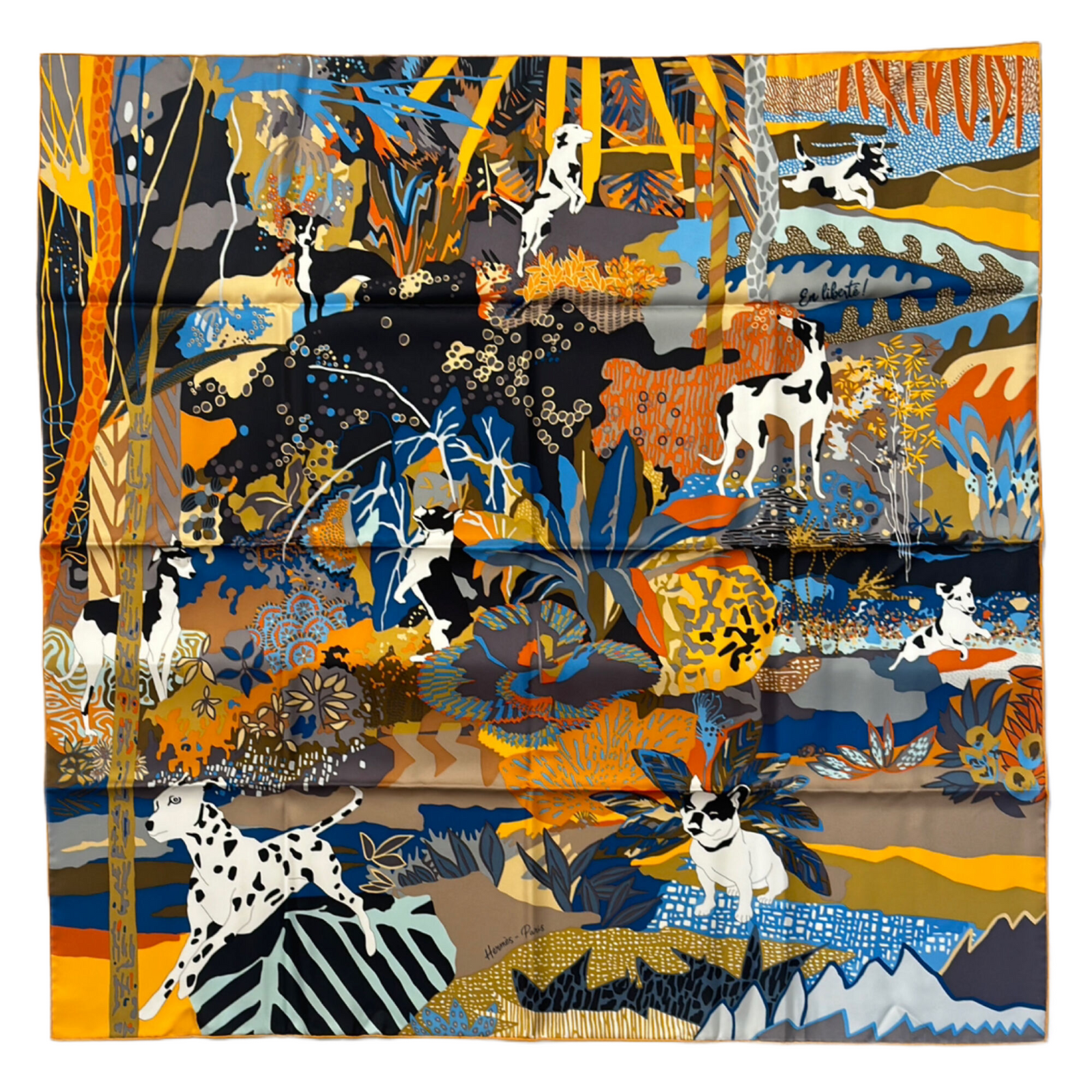 HERMES EN LIBERTE SILK SCARF 90CM