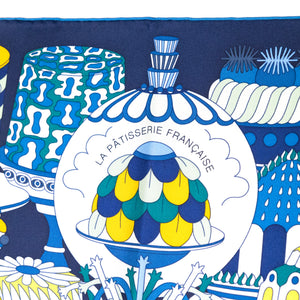HERMES LA PATISSERIE FRANCAISE SILK SCARF 90CM