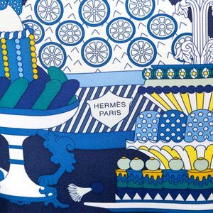 HERMES LA PATISSERIE FRANCAISE SILK SCARF 90CM