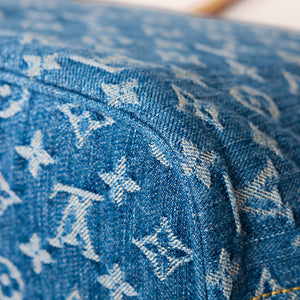 LOUIS VUITTON NEVERFULL MM DENIM MONOGRAM CANVAS GHW