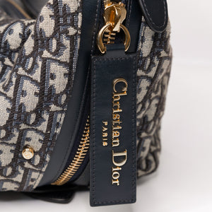 CHRISTIAN DIOR D-JOURNEY BAG MEDIUM OBLIQUE JACQUARD CANVAS GHW
