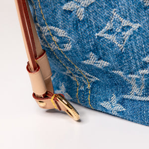 LOUIS VUITTON NEVERFULL MM DENIM MONOGRAM CANVAS GHW