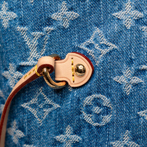 LOUIS VUITTON NEVERFULL MM DENIM MONOGRAM CANVAS GHW