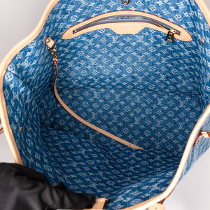 LOUIS VUITTON NEVERFULL MM DENIM MONOGRAM CANVAS GHW