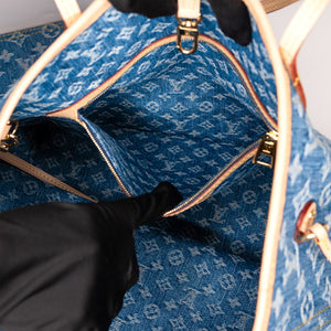 LOUIS VUITTON NEVERFULL MM DENIM MONOGRAM CANVAS GHW