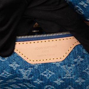 LOUIS VUITTON NEVERFULL MM DENIM MONOGRAM CANVAS GHW