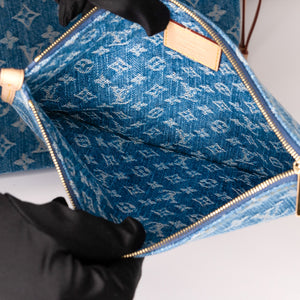 LOUIS VUITTON NEVERFULL MM DENIM MONOGRAM CANVAS GHW
